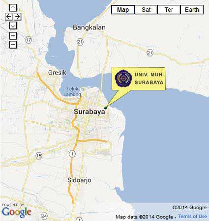 Campus Location Map MPD UM SURABAYA Nomor