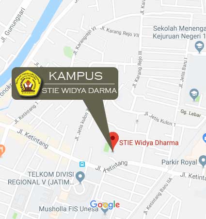 Lokasi Kampus (Google Map) STIE Widya Darma Surabaya Nomor