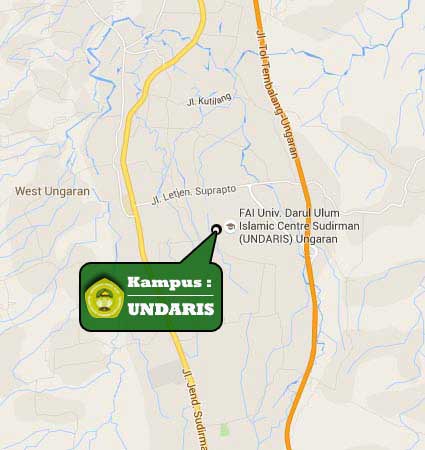 Campus Location Map UNDARIS Ungaran Semarang Nomor